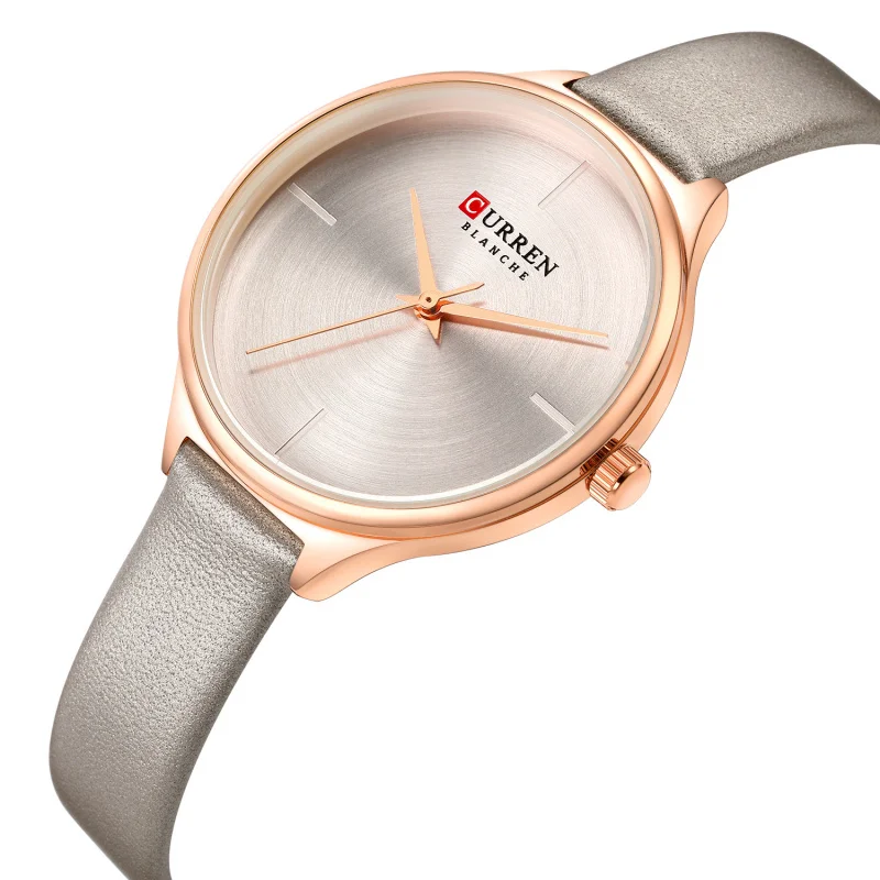 Curren New 9062, часы с кожаным ремнем, водонепроницаемые кварцевые часы, модные женские часы, повседневные женские часы