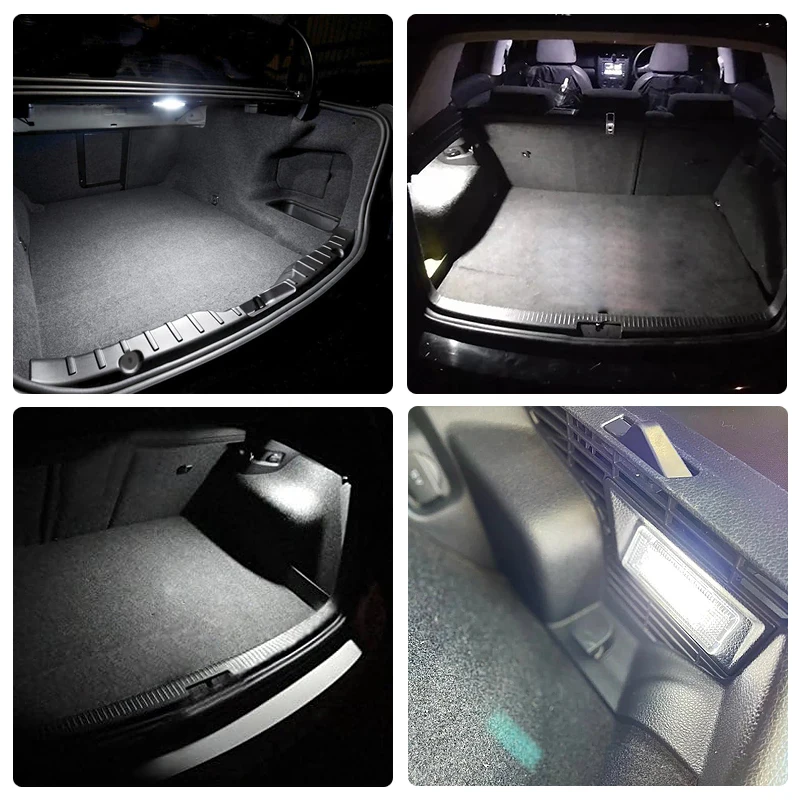 12V LED Luggage Trunk Lamp For VW Tiguan Touran Transporter Caddy Campmob Passat CC White Luggage Compartment Light Assembly