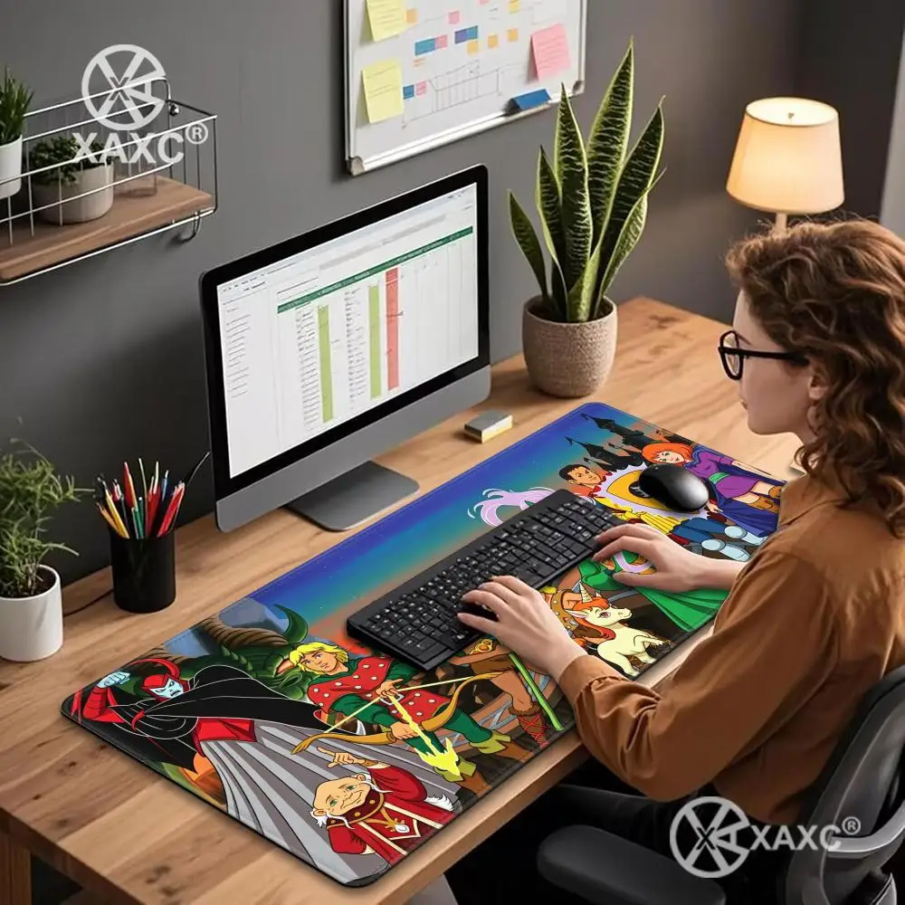 Game D-Dungeons D-Dragons D-DND Mouse Pad Office XXL Large PC Computer Keyboard Mouse Game Rubber Anti-Slip Mice Mat Big HYBXXC