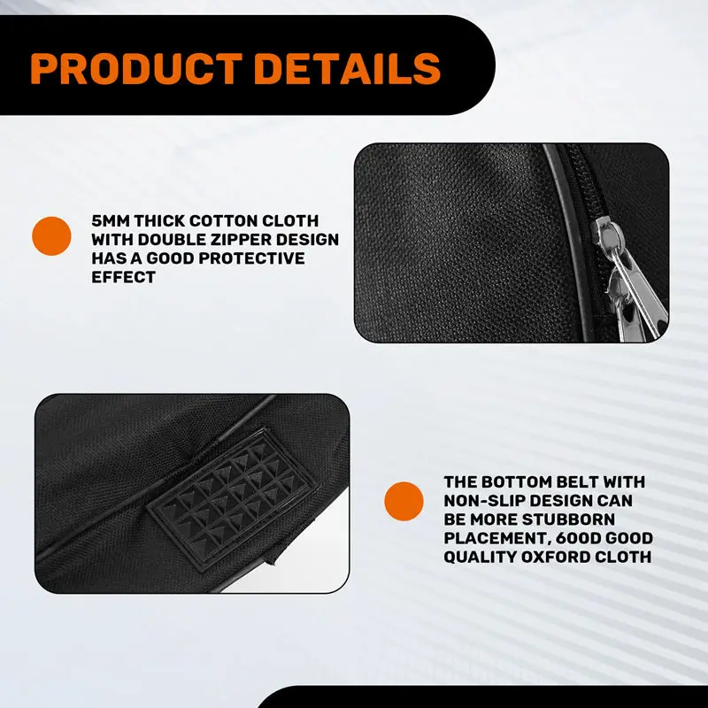 ●Black Waterproof Double Straps Bass Backpack Gig Bag Case for Electric Bass Guitar 5mm Thickness Sponge Padded