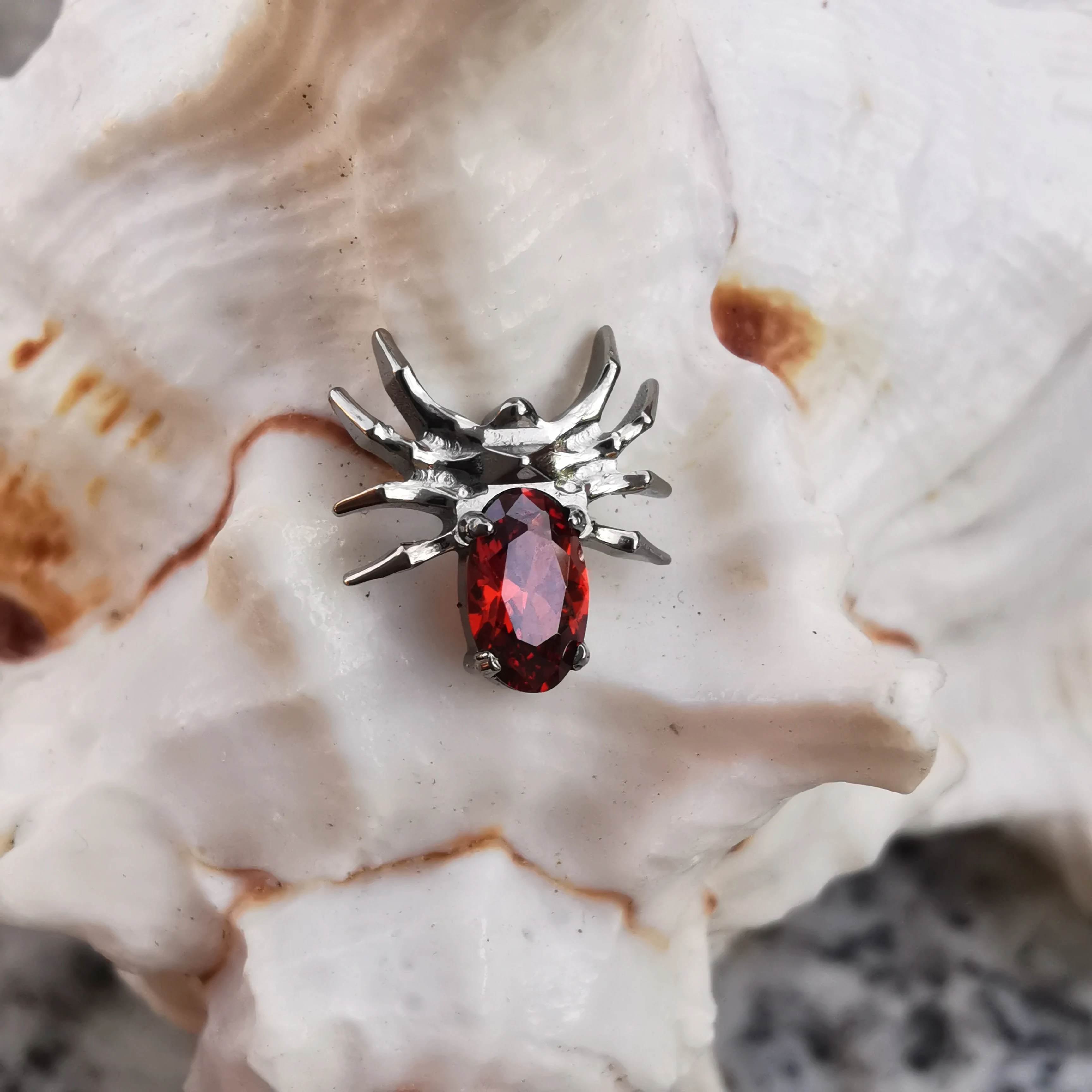 Implant Grade Titanium ASTM F136 Internal Stud Spider Labret CZ Cartilage Daith Ear Ring piercing Jewelry