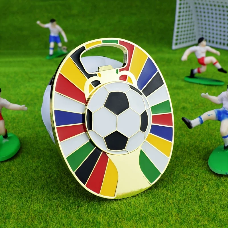 Creative Football Soccer Sport Fridge Magnet Bottle Opener, Men's Soccer Bottle Opener, Funny Gift, European Cup Souvenir, Cheer