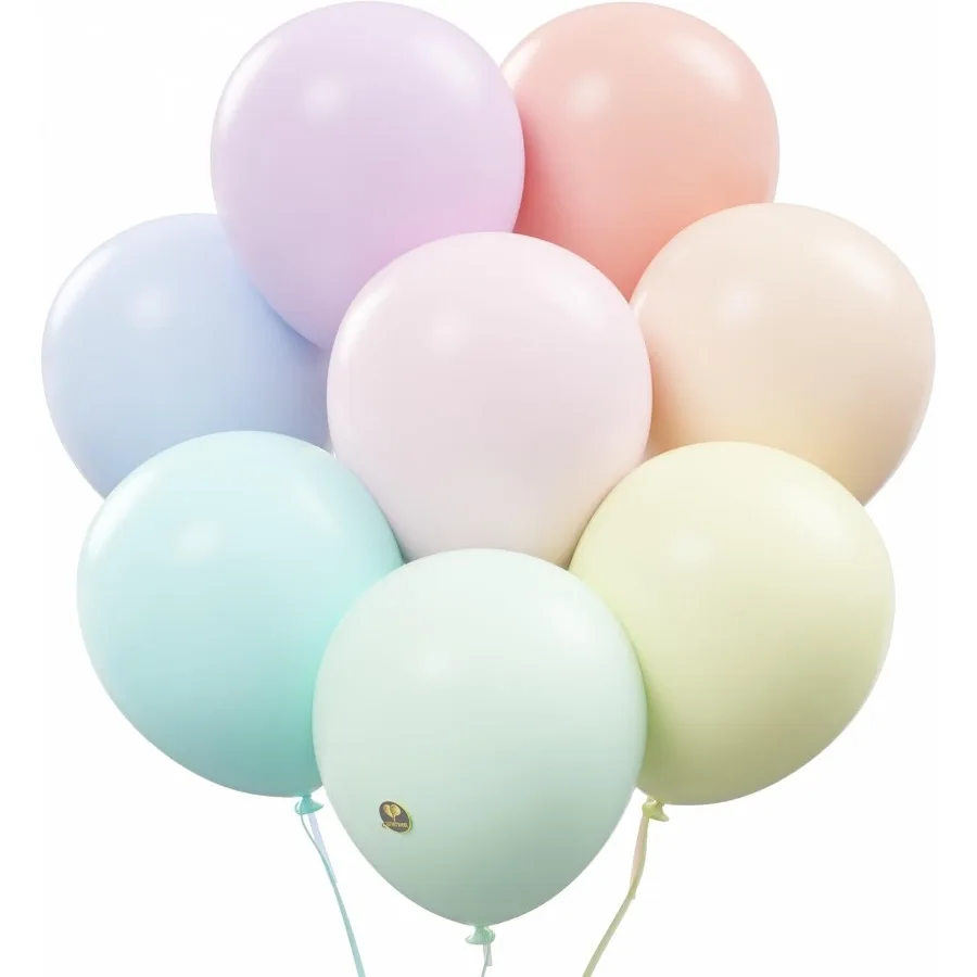 

Биоразлагаемые воздушные шары AFTERLOON, 24 шт., пастельные ассорти, 12 дюймов, матовый цвет, утолщенный, сверхпрочный, латексный, гелиевый поплавок для дома