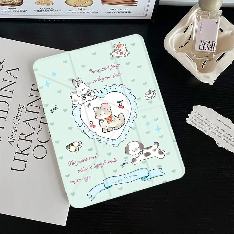 3+Y Fold Clear Acrylic Shell For Redmi Pad SE 11 inch Redmi Pro2 2025 12.1 Xiaomi Pad 5/6/7 11 inch Redmi Pad Pro 12.1