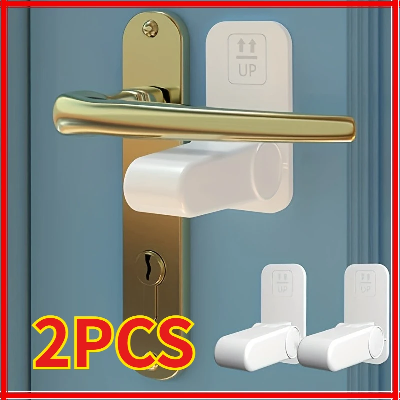 

Замки-фиксаторы для дверных ручек для защиты детей, замки для дверных ручек для защиты от домашних животных, легко устанавливаются