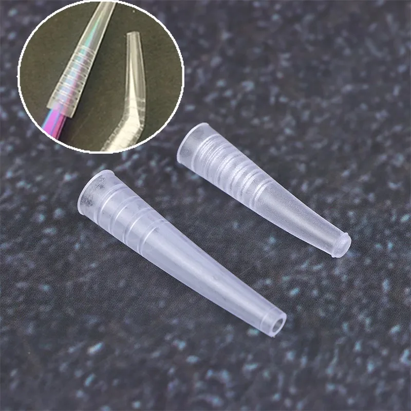 10/20 قطعة ملاقط الرموش سيليكون يغطي الملقط نصائح حماية منع ضرب العين لاش تمديد أدوات ماكياج اكسسوارات #1