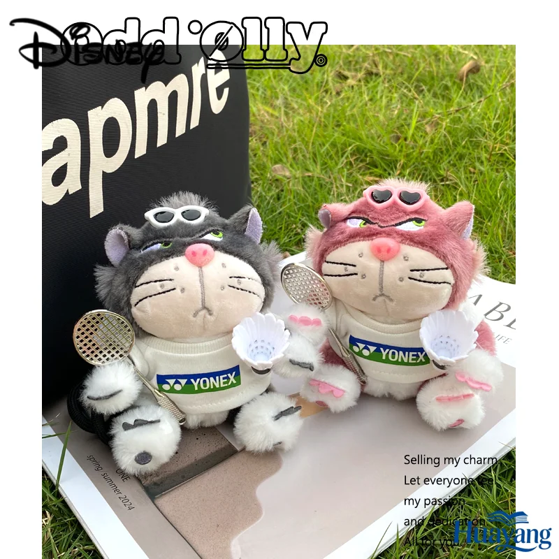 

Disney Lucifer Cat Plush Badminton Pendant Bag Charm Cute Cartoon Plush Doll Toy Gift