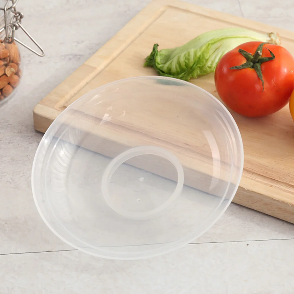 

6Pcs Dish Covers Food Plate Cover High-Quality Material Microwave Refrigerator Protection Keep Fresh White