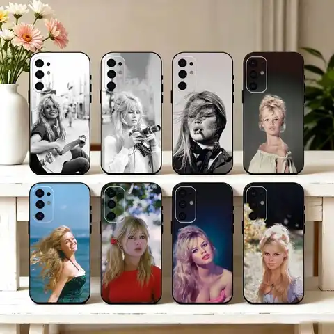 Actress B-Brigitte Bardot Phone Case For Samsung S25,S24,S21,S22,S23,S30,Ultra,S20,Plus,Fe,Soft Silicone Black Cover