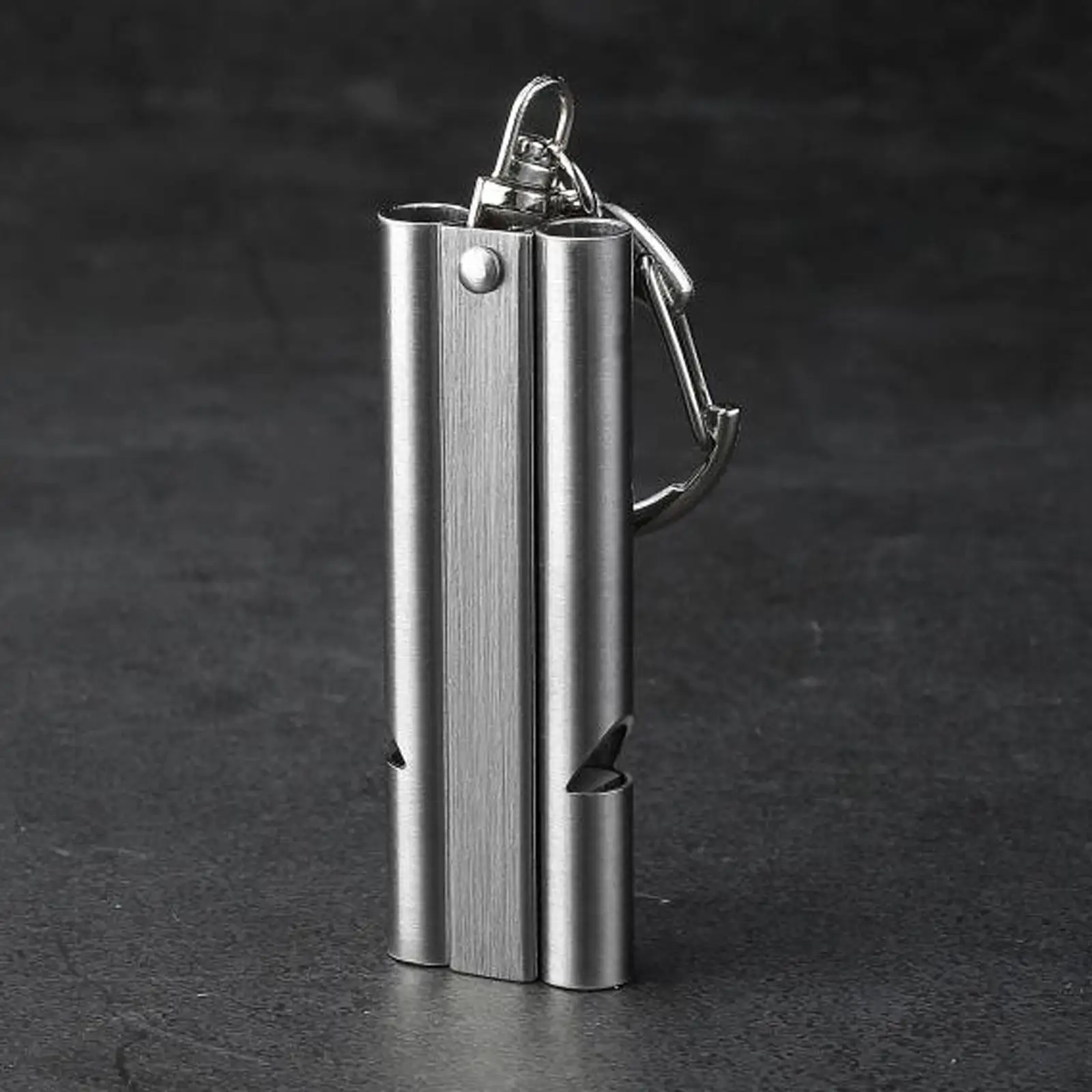 صافرة الطوارئ بصوت عالٍ من الفولاذ المقاوم للصدأ، صفارة إنقاذ متعددة الوظائف لإشارات الإنقاذ والحرس والتدريب الرياضي