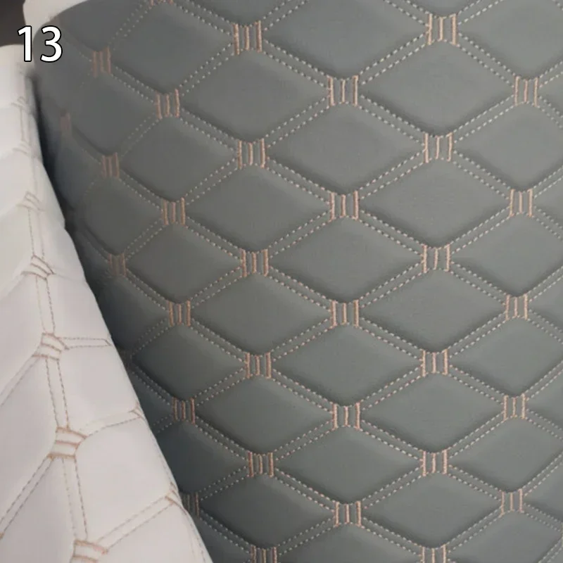100x158cm Faux Leather Fabric Foam Quilted Padded for Car Interior Seat Cover Sofa Cushion Wear Resistant DIY image 3