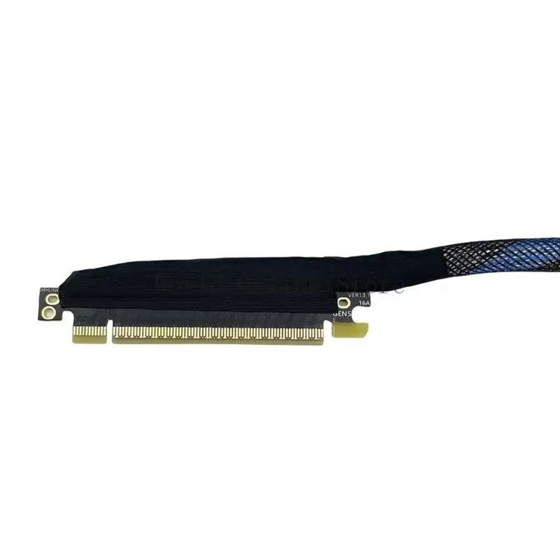 

PCIE 5.0 X16 Extension Cable Bidirectional Bandwidth Featuring Multiple Layer High frequency Adjustment Mounting Holes 87HC