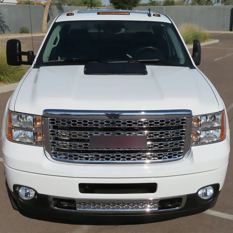 شبكات سباق المصد الأمامي Magickit لسيارة جي إم سي سييرا دينالي 2500HD 3500HD 2011 2012 2013 2014 شبكة علوية كروم