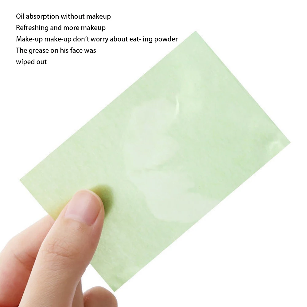 1/2/3PCS Portable Oil Blotting Rice Sheets Facial Oil-Absorbing Paper Pack Oil Control Face Skin Care Products For Men Women