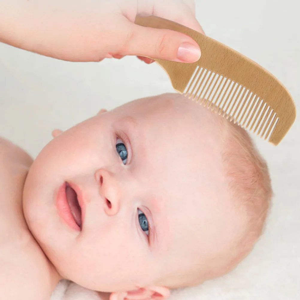 

1Set Brush Comb Natural Wool Bath Brush Infant Scalp Massage Healthy Hair Growth Newborn Shower Cleaning Baby
