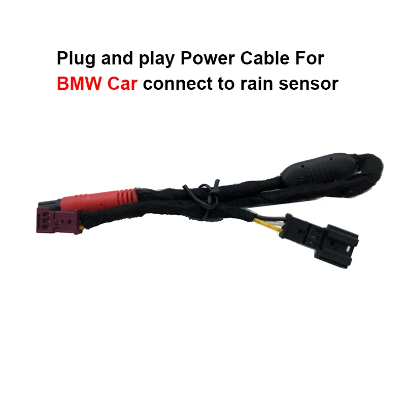 Plug and Play Power Cable For Car Dvr Dash Cam For BMW For Audi For VW For Mercedes Benz For Land Rover Connect the Rain Sensor