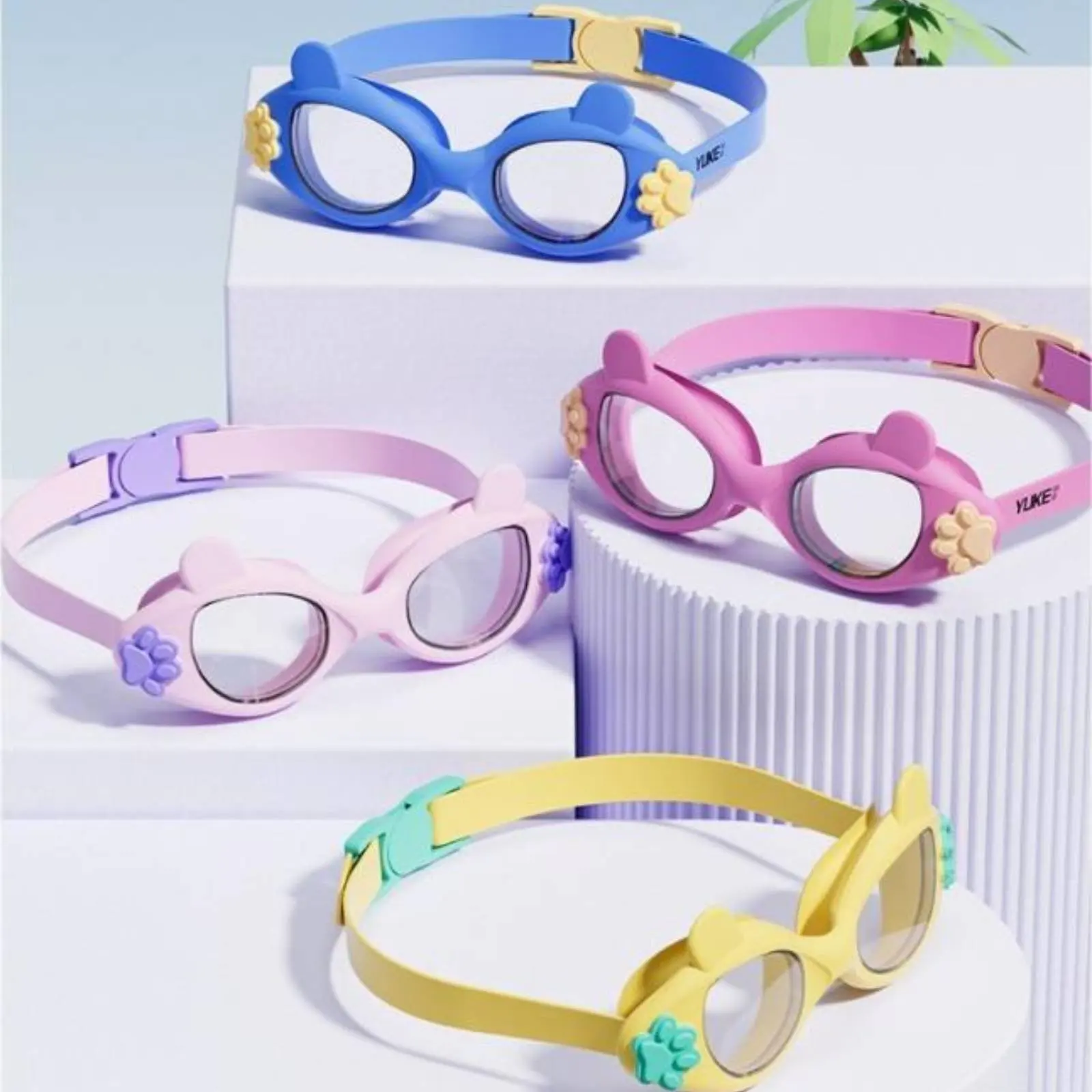Kids Swim Goggles Comfortable Fit Children's Swimming Goggles Diving Eyewear Soft Silicone Sports Accessory Wide View view 2