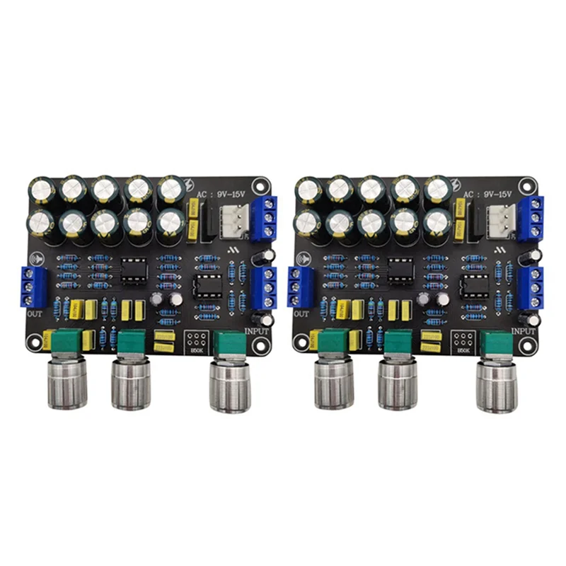 

FUFU 2X Dual NE5532 плата предусилителя тона аудио высокие басы регулировка эквалайзер предусилитель контроль тона предусилитель