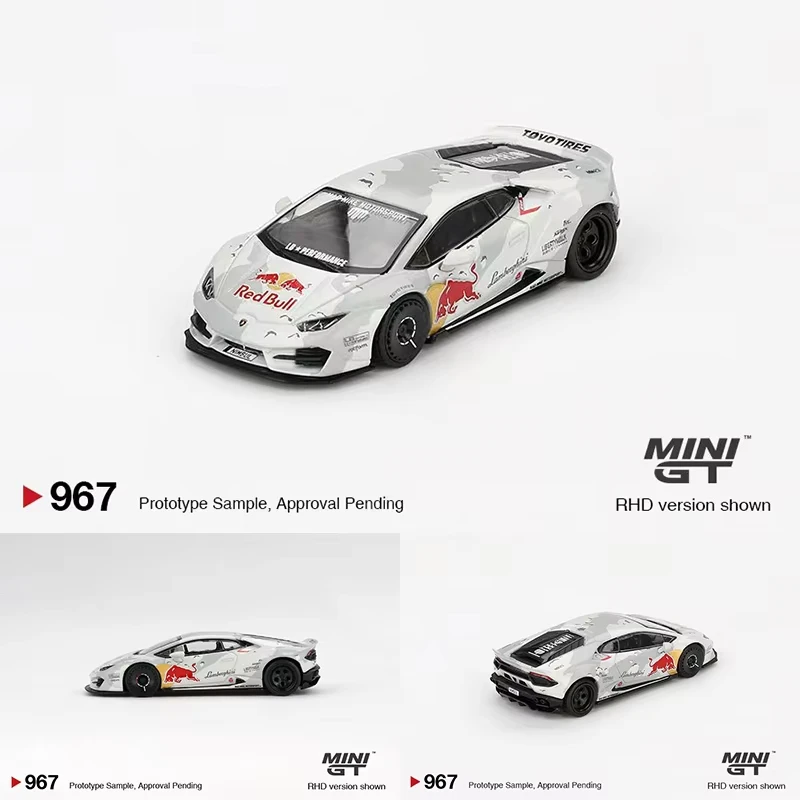 MINIGT 1:64 Porsche 911 GT3 ฿ GTR R34 Kenmeri KUMA KPGC110 Lamborghini Aventador รถ Diecast รุ่นของเล่น