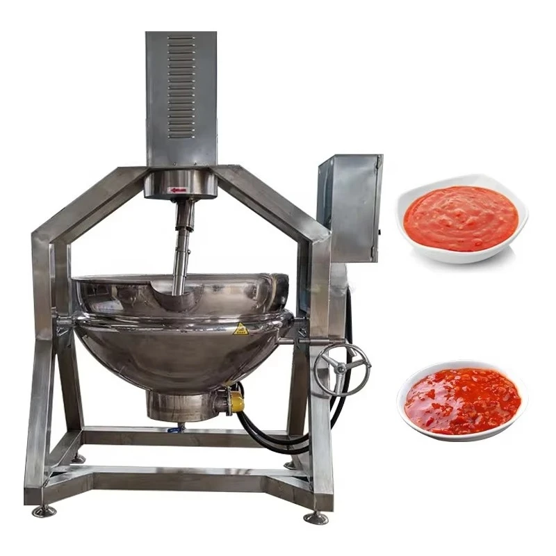 Planetary Stirring Jacketed Kettle Chili Sauce Cooking Pot Paste Boiling Mixing Machine Customized