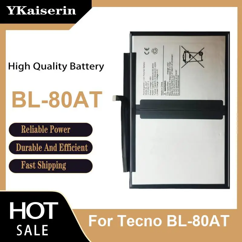 For Tecno BL-80AT Tablet Battery Strong Compatibility 8160mAh
