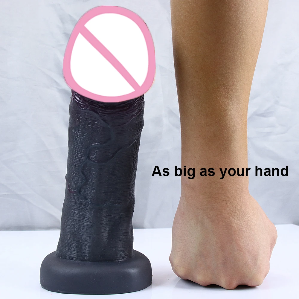 Realistic Dildos Dark Big Glans Soft Penis Dick Adults Vagina Anal Sex Toys Cock Suction Cup Faloimetaor Sexyshop For Women Man