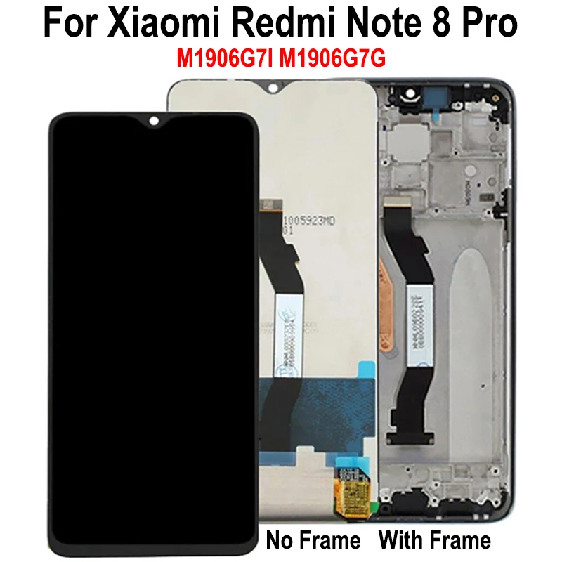 For Xiaomi Redmi Note 8 Pro LCD Display Touch Screen For Redmi Note8Pro M1906G7I,M1906G7G Screen Replacement Digitizer Assembly