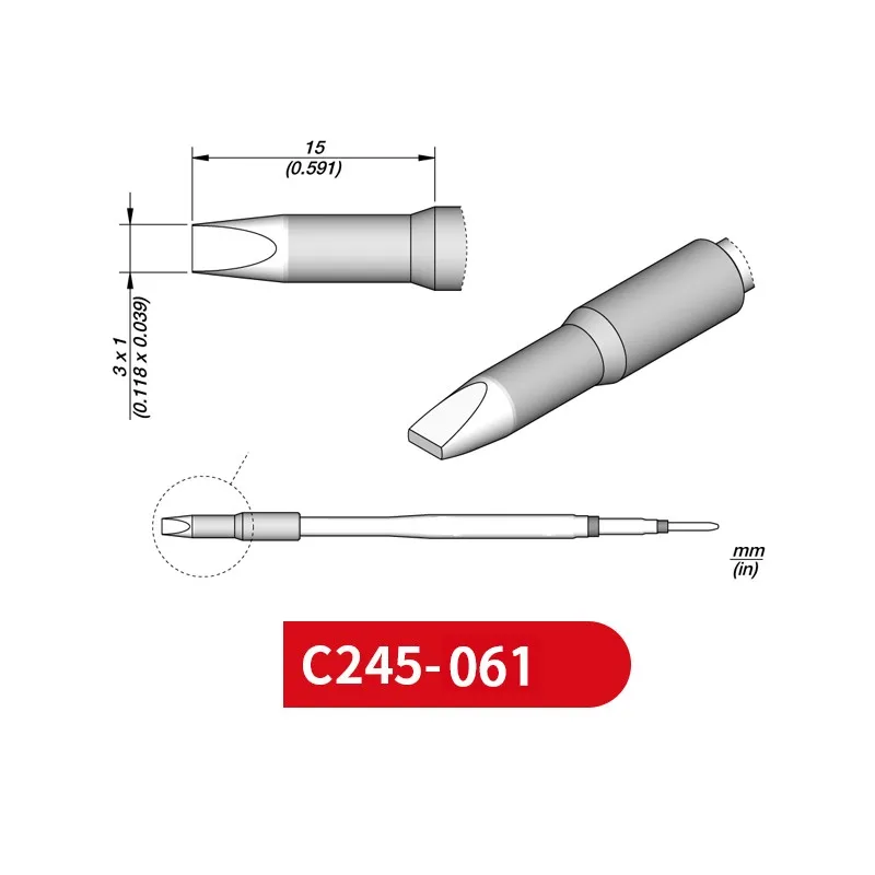 

C245-061 наконечники пайки для JBC SUGON AIFEN T245 ручка/ручка контроля температуры