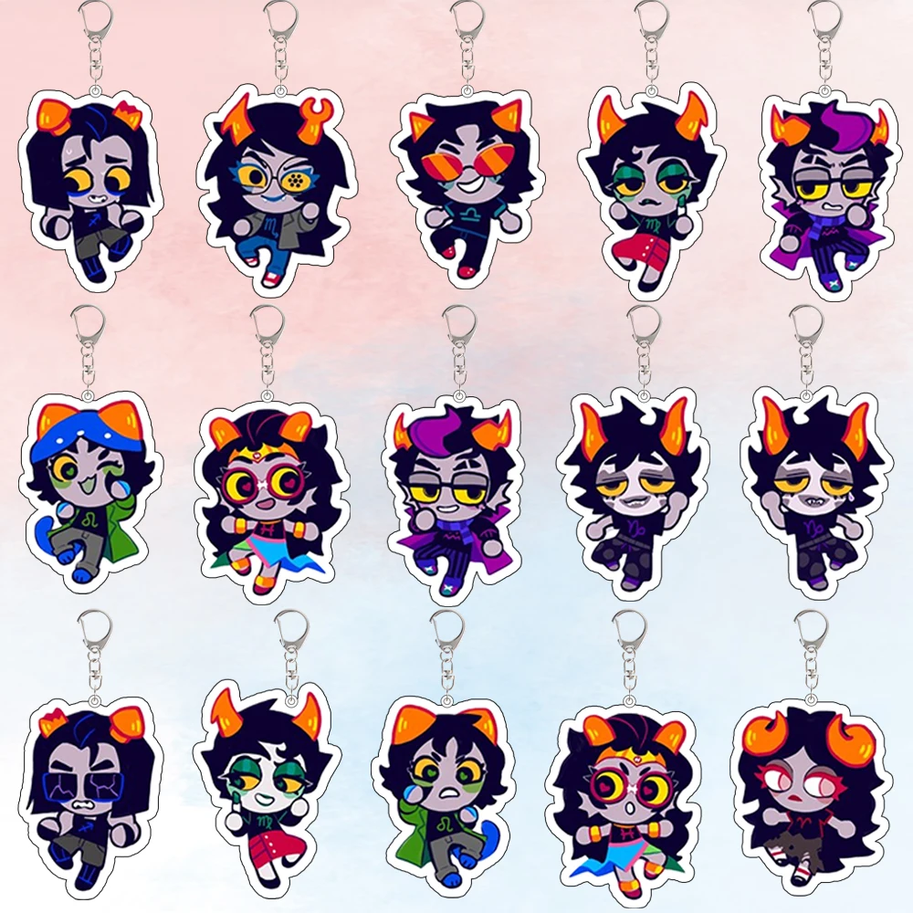 

Акриловый брелок Q-версии персонажей игры Gamzee: Макара, Эридан, Ампора, Фефери, Пейхес, Каная, Марям, Вриск, Серкет. Подарок на День святого Валентина.