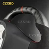 Tesla Model 3 Model Y 2016-2024 무광택 탄소 섬유 스티어링 휠에 적합한 평면 모양 디자인 고품질 Alcantara 맞춤형 6