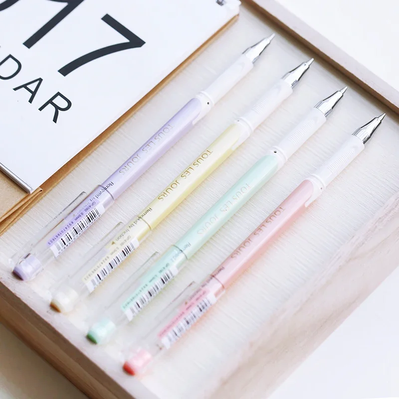 

5PCS WUMEI Korea Imports Color Creative Bullet Black Gel Pen 0.5mm Signing Pen