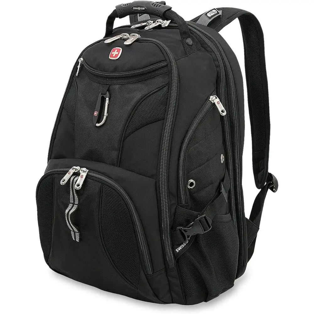 

17 Inch Laptop Backpack with TSA Lock, RID Protection & Tablet Pocket, Black, 19-Inch