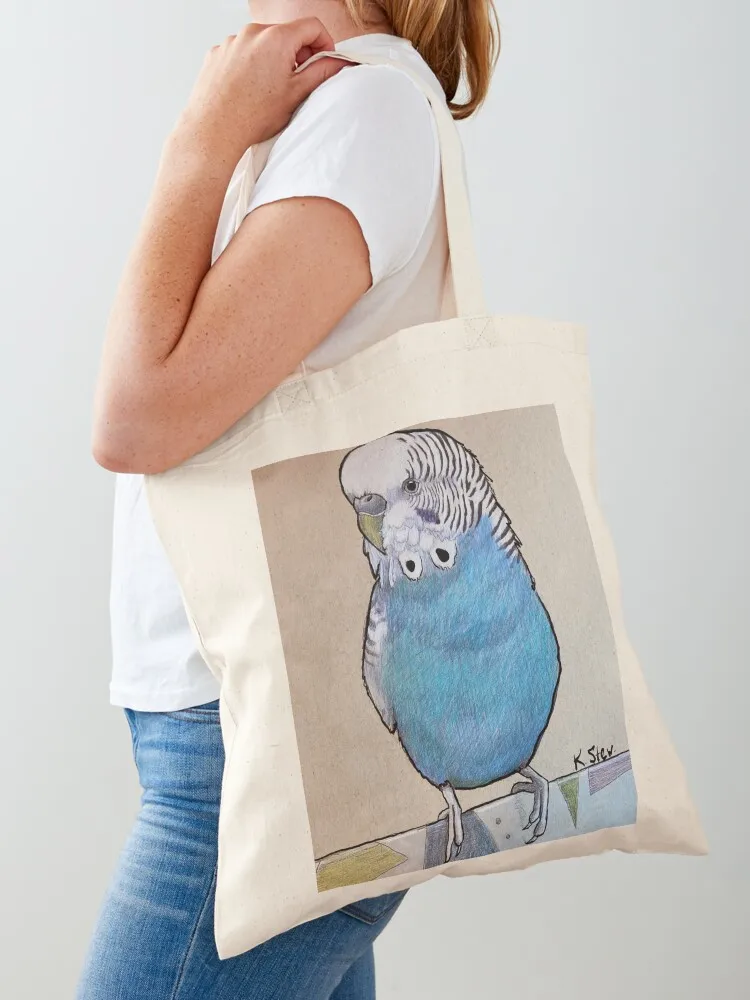 

Beautiful budgie Tote Bag Women's shopping bag custom canvas bag tote screen reusable shopping