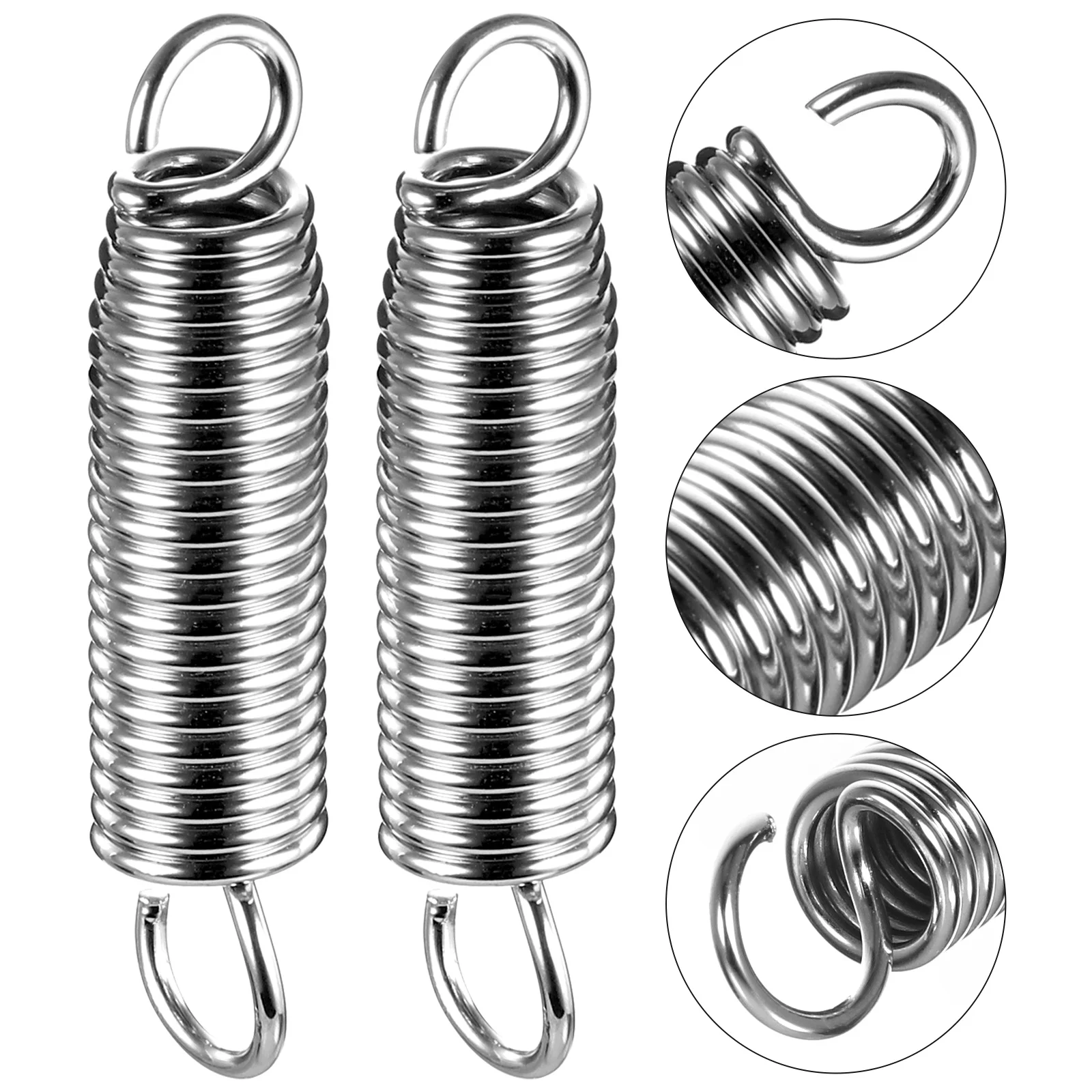 

2Pcs Professional Drum Foot Pedal Spring Stainless Steel Strong Durable Bass Drum Kick Pedal Parts Stainless Steel Spring