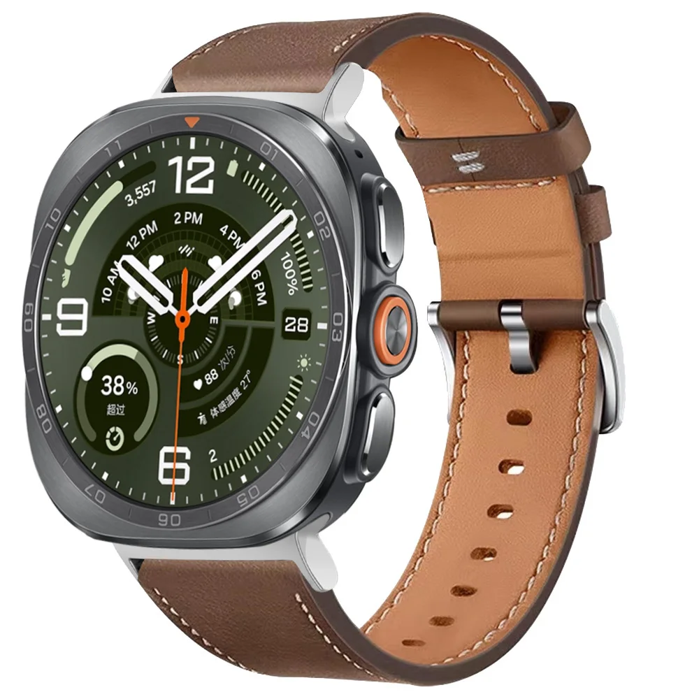 Lederarmband für Samsung Galaxy Watch Ultra2 Ultra 2025 47MM, weiches Armband für Galaxy Watch 9 8 40 44mm 8Classic Uhrenarmband – Detail 23