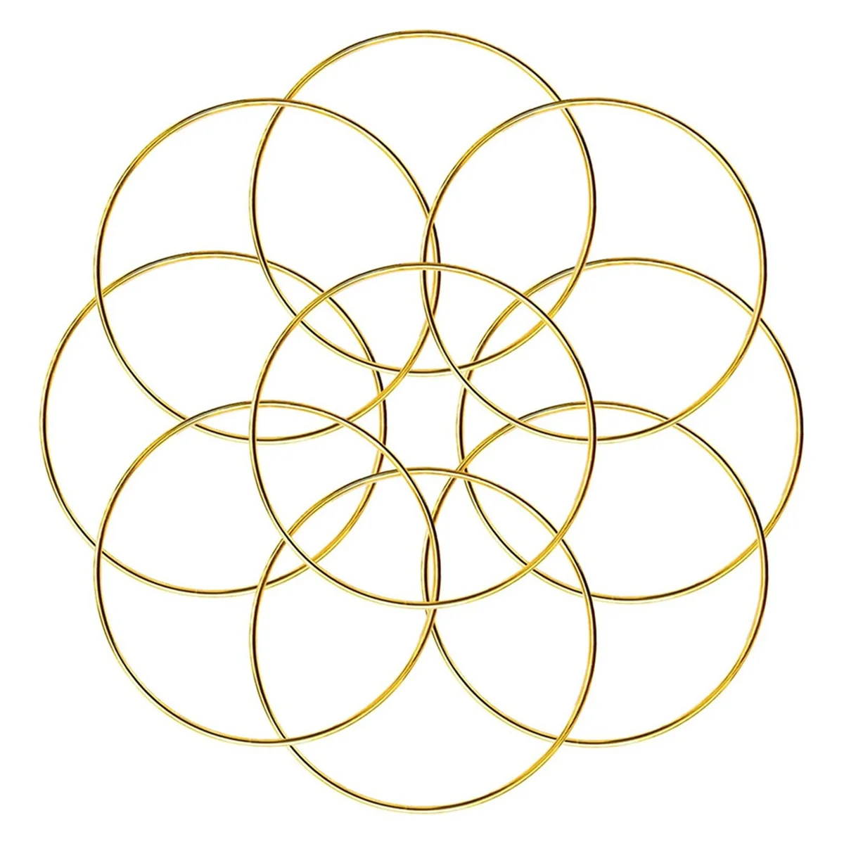 X16A Hot 20pcs 4inch Dream Catcher Rings Metal Crafts Hoops Wreath-Macrame Creations Rings for DIY Crafts