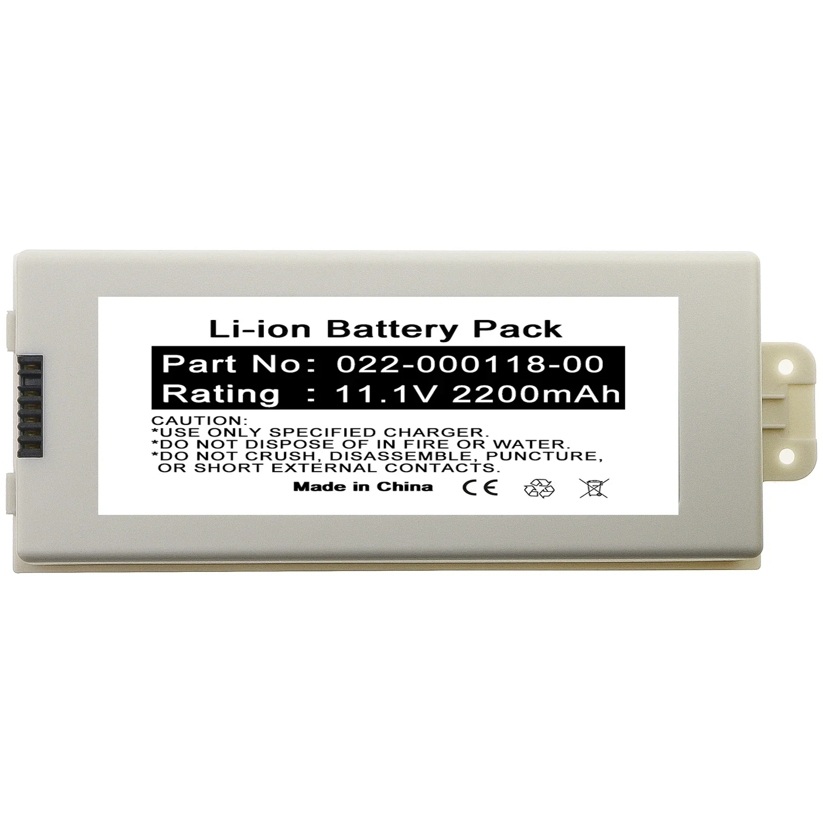 11.1V 2200mah li-ion rechargeable replacement medical equipment  battery NC10 NC8A  NC10A NC12A for  022-000118-00