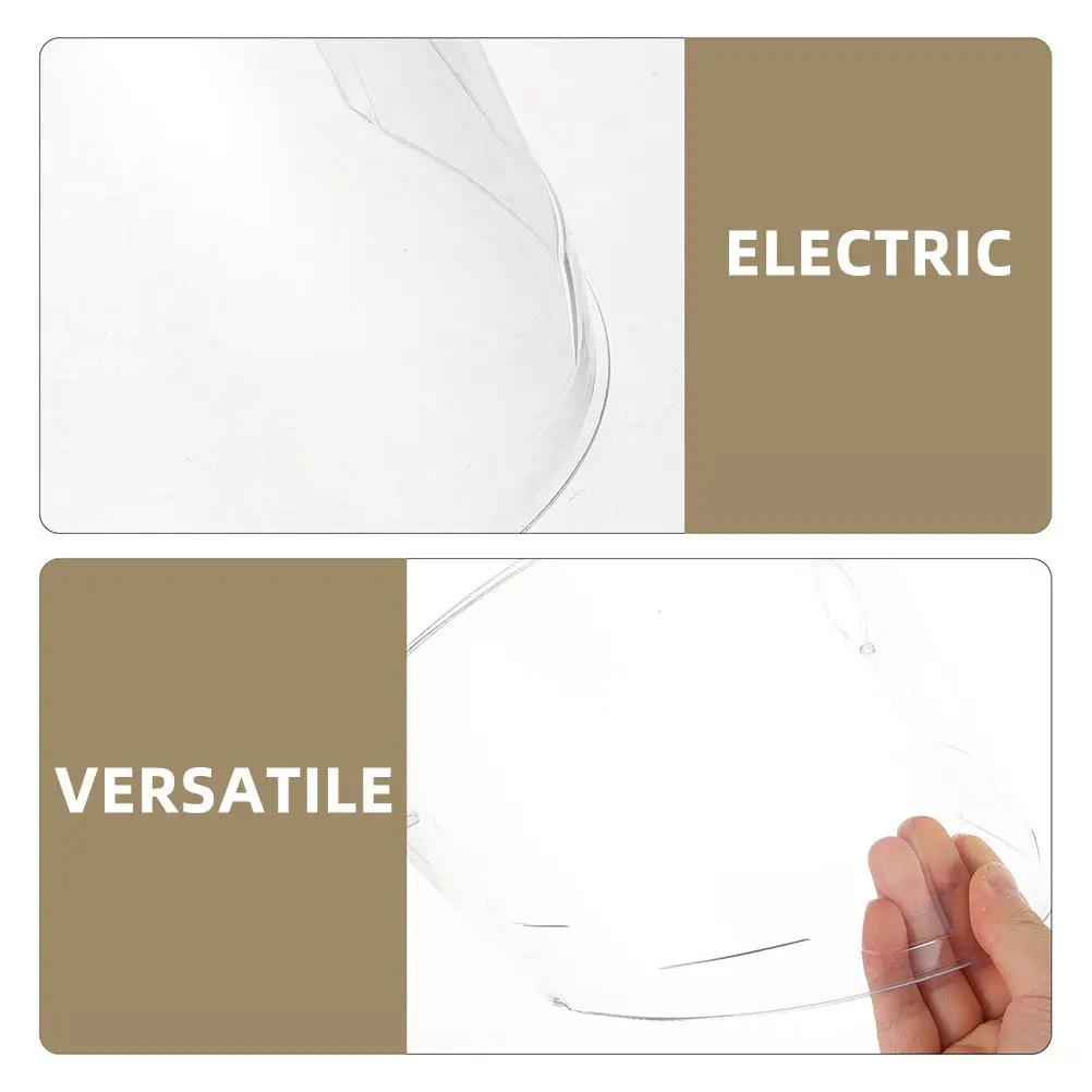 Motorcycles Visor Replacement Full Transparent Acrylic Anti-Scratch Wind Dust Proof Universal Electric Bike