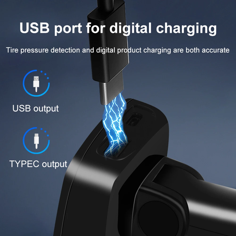 Tire Pressure Monitoring System Cigarette Lighter Tire Pressure Monitor System Tyre Temperature Monitor for Car SUV Sedan