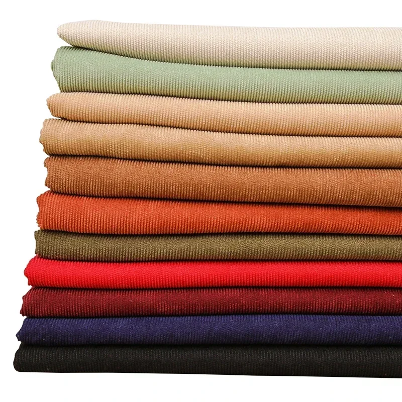 Fine Corduroy Fabric By The Meter for Shirts Jackets Pillow Clothing Diy Sewing Children's Striped Thin Plain Textile Soft Drape