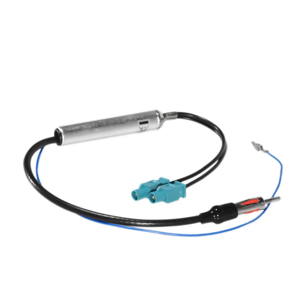 18.1\'\' Car Special Radio Antenna AM/FM Audio Radio Signal Amplifier Dual Fakra RF Radio Antenna Aerial Adapter For VW For Audi
