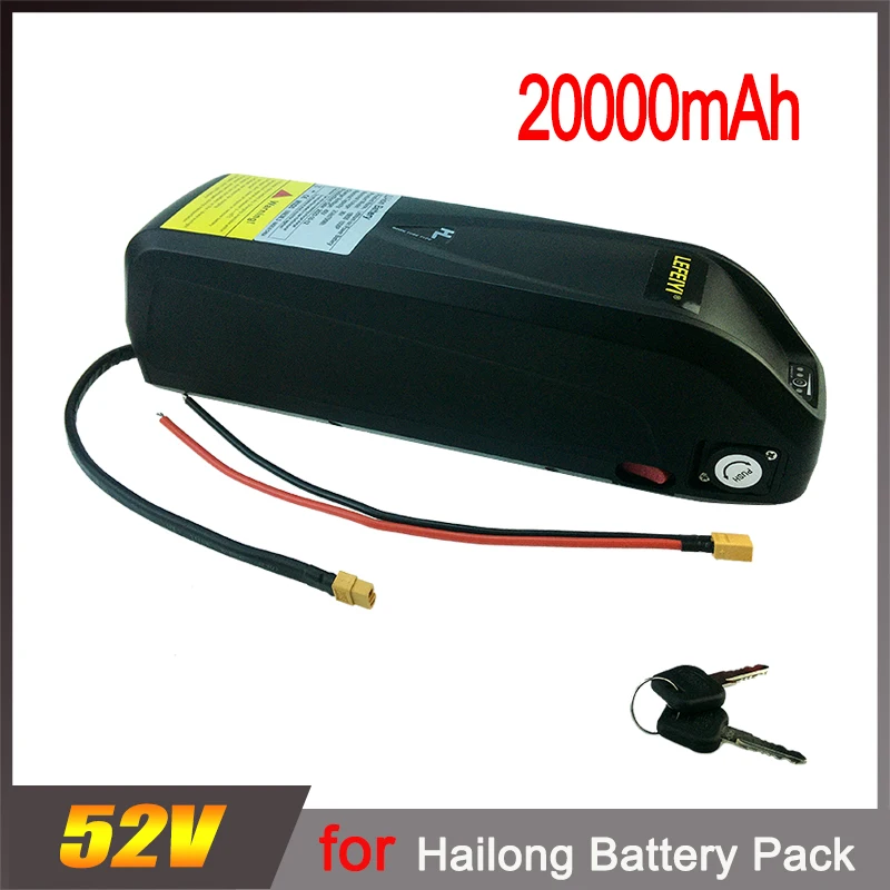 52V 20000mah for Hailong Electric Bicycle Mountain Bike Electric Motorcycle 18650 Lithium Battery Pack Long Endurance