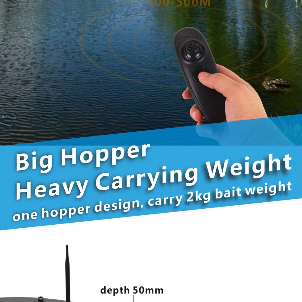 Must-have Bait Boat For Carp Fishing With Intelligent Remote Control And Automatic Return