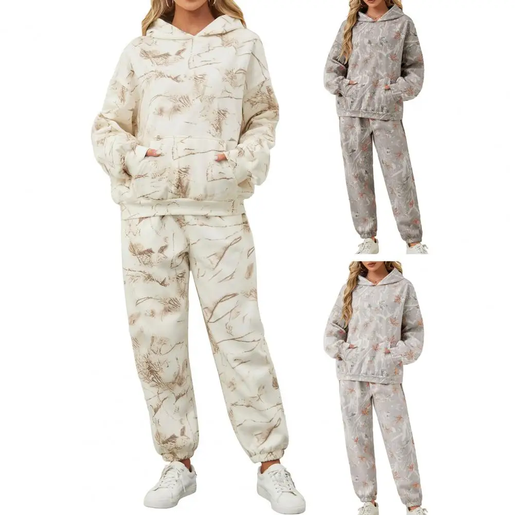 2025 décontracté deux pièces ensembles femmes tenues Streetwear sport d'été loisirs manches longues à capuche fond épais pantalon costume femme