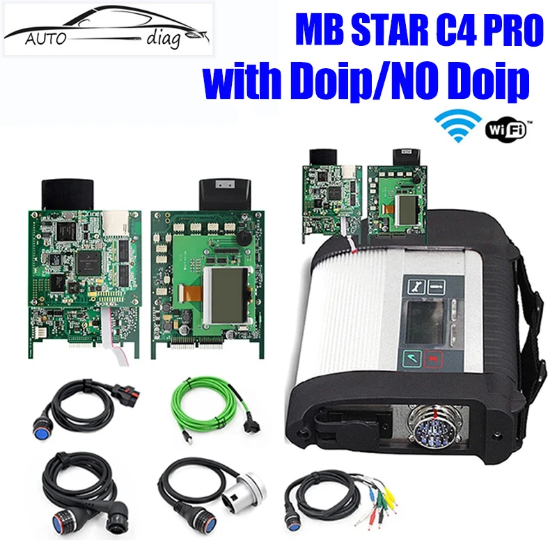 A++++ Full Chip Mb Star C4 C4PRO OBD2 Scanner Mb Actros Diagnostic Function Support OBD Wifi With Doip For Mercede-s&B-enz C5/C6