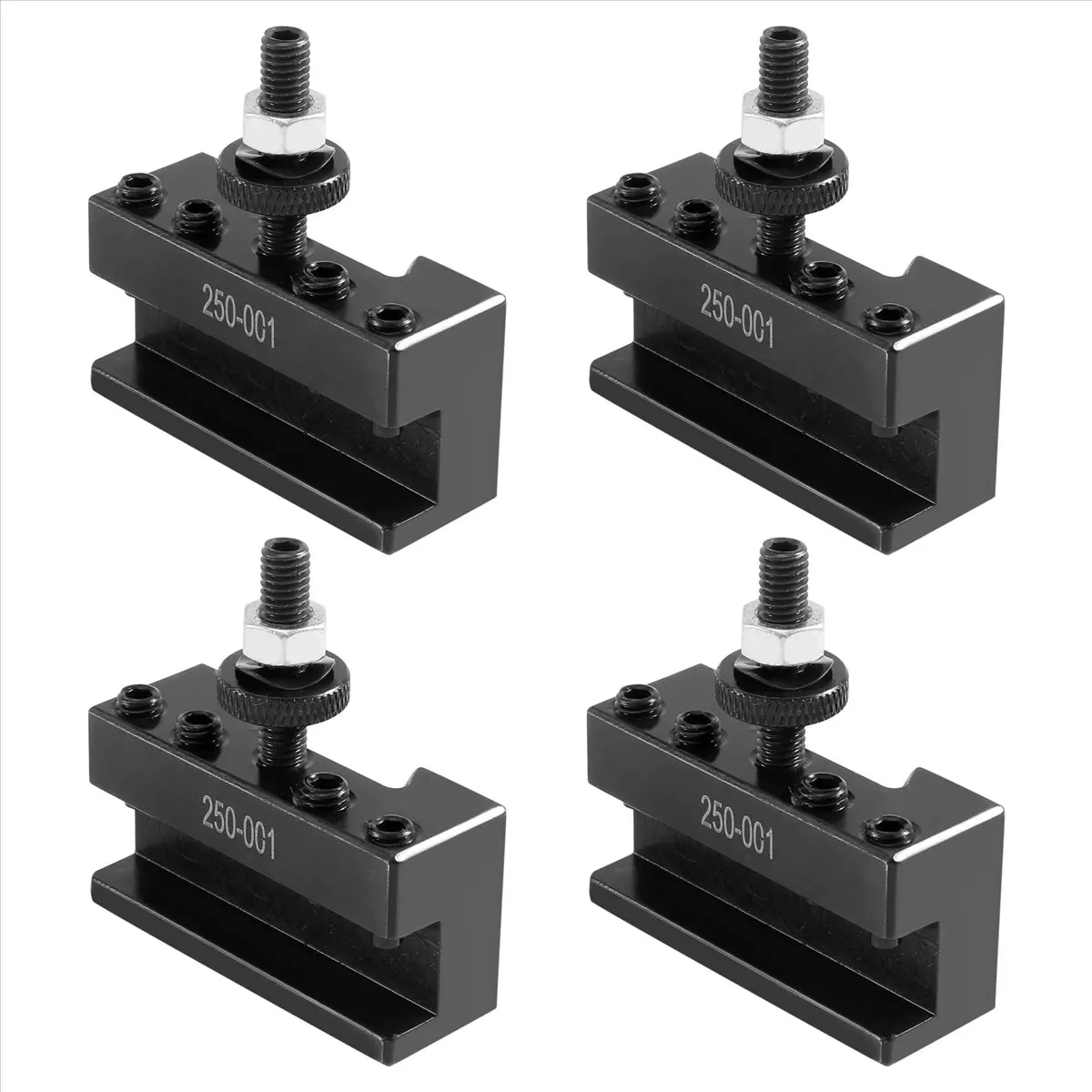 A63K& 4PC SETS 250-001 0XA Quick Change Tool, Turning Tool Holder Steel Material HOLDER