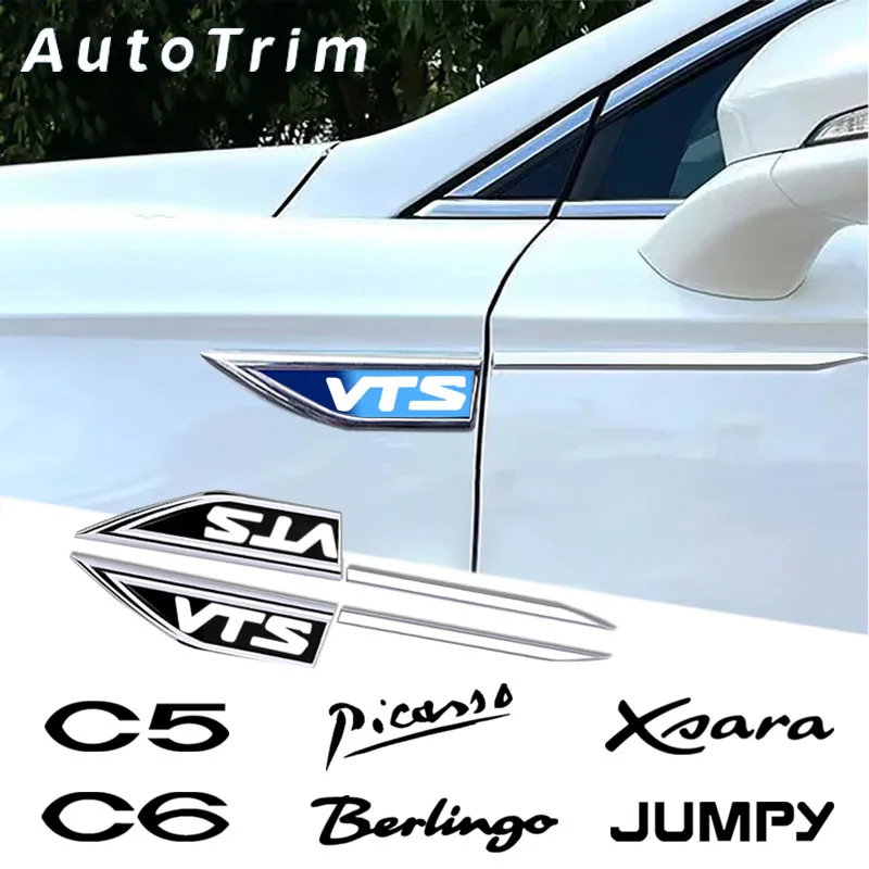 

Auto Door Fender Side Blade Badge Car Body Sticker for Citroen C4 C3 C5 C6 C1 C2 Jumpy VTS Picasso Berlingo C-ELysee C-Crosser