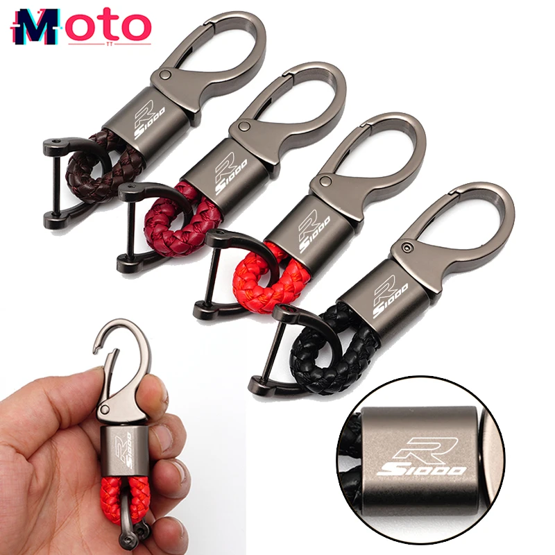 For BMW S1000R S1000 R S 1000R All Year 2023 2022 2021 2020 New Motorcycle Accessories Braided Rope Keyring Metal Keychain