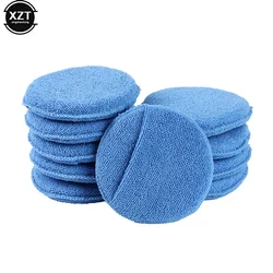 1pc Soft Microfiber Car Wax Applicator Pad Polishing Sponge for Apply and Remove Wax Auto Care Polish Foam Sponge