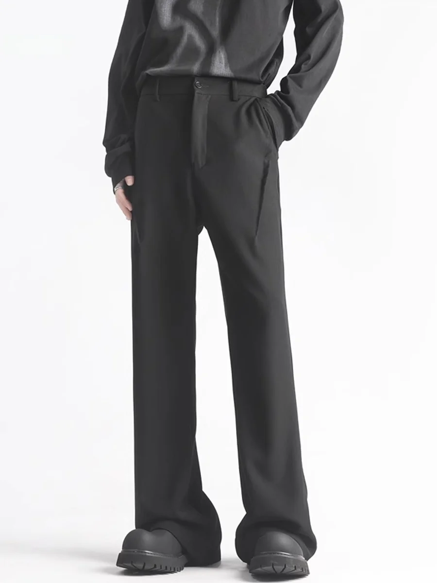 

American High Street Cleanfit Micro Flared Men's Pants Spring Trendy Brand Drapey Wide Leg Casual Long Trousers